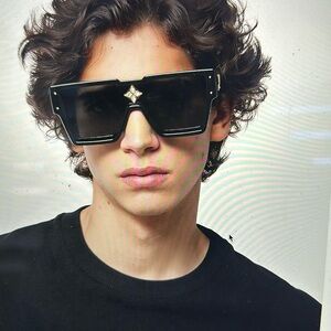 Louis Vuitton cyclone sunglasses black unisex